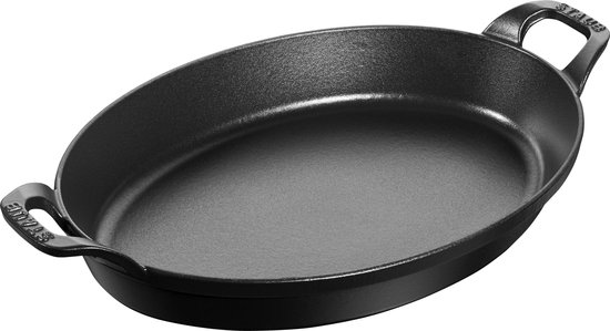 Ovale Schotel 32cm -2.2l Zwart Staub 1303323