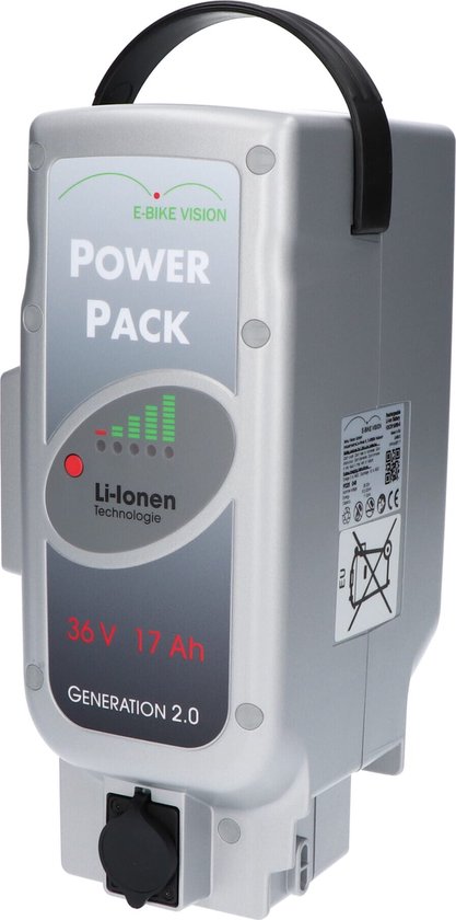Vision 17 Ah - 36 Volt Fietsaccu voor Panasonic motor