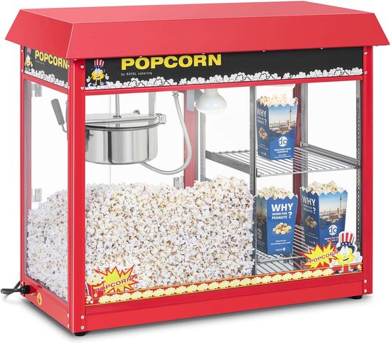 Royal Catering Popcorn Machine rood