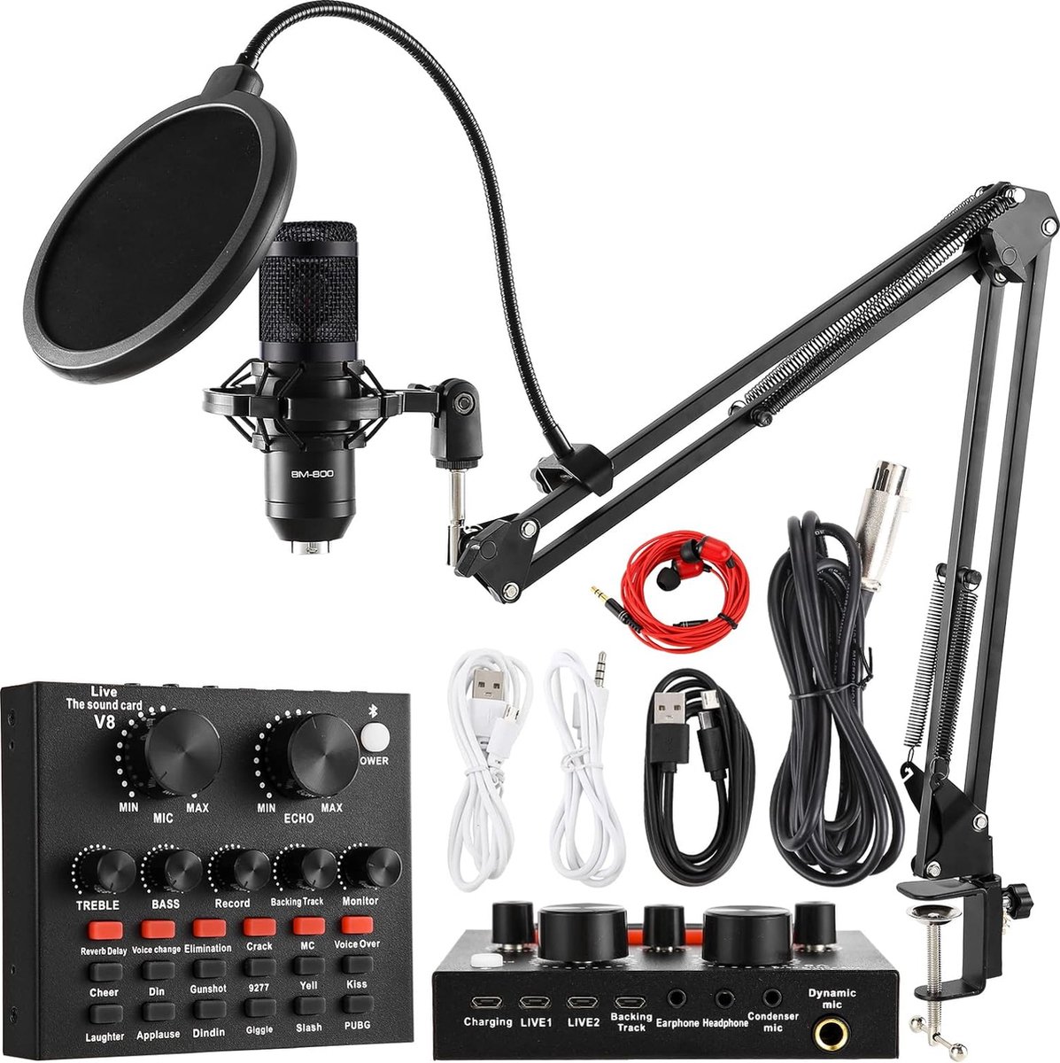 Podcast Starterset - Podcast Microfoon - Complete Set - Podcast Equipment