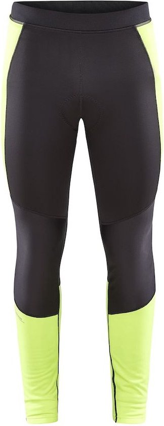 Craft Fietsbroek Lang zonder Bretels Heren Zwart Fluo - CORE SUBZ LUMEN WIND TIGHTS M FLUMINO SLATE-XXL