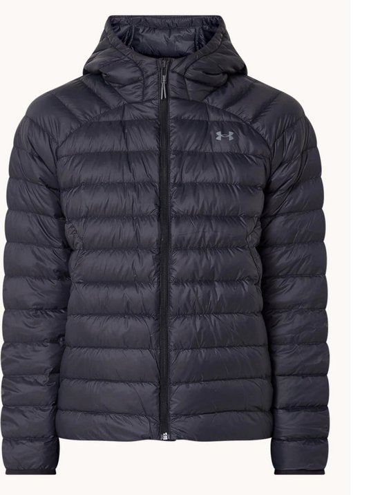Under Armour Gewatteerde pufferjack met donsvulling en ritszakken - Zwart - Maat L