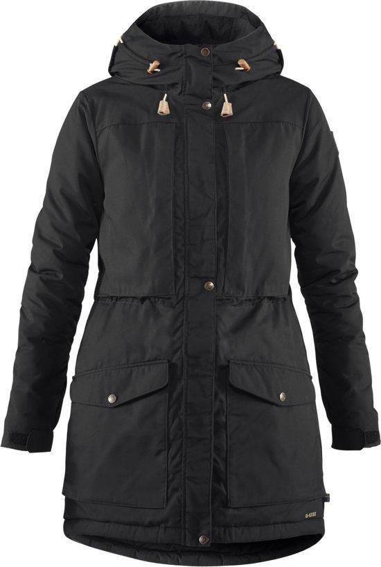 Fjallraven Singi Wool Padded Parka Outdoorjas Dames - Black - XS