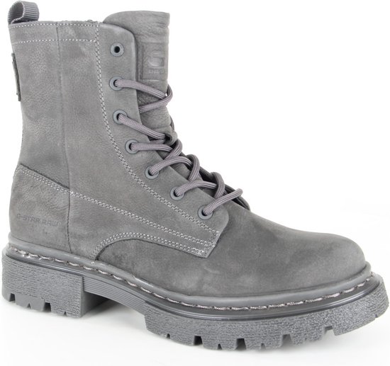 G-Star Raw Kafey Hgh Lace Nub W Veterboots - Laarzen Met Veters - Dames - Grijs - Maat 39