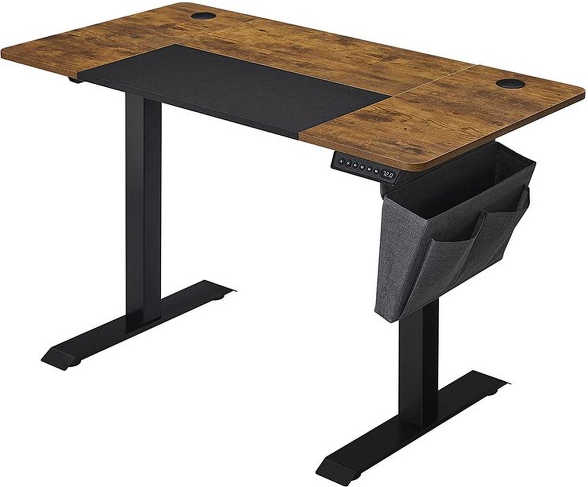 Elektrisch Zit Sta Bureau - In Hoogte Verstelbare Tafel - Met Geheugenstand - Werkbureau met Opslag Vakken