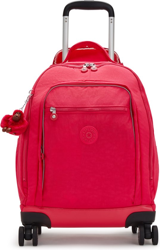 Kipling NEW ZEA Rugzak met wielen, 26 Liter, 13 inch laptopvak - True Pink