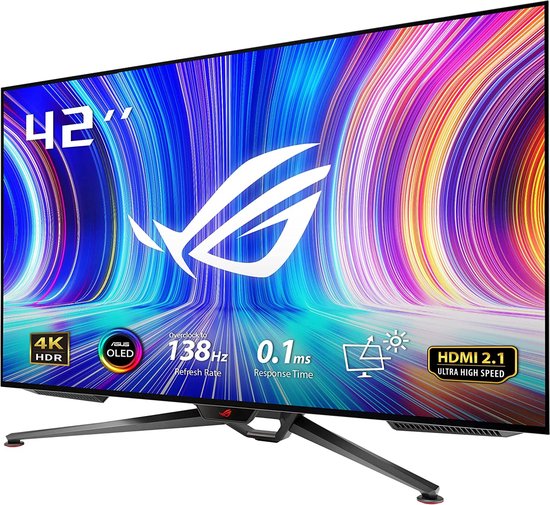 ASUS ROG Swift PG42UQ - 4K OLED Gaming Monitor - HDMI 2.1 - 140hz - 42 inch