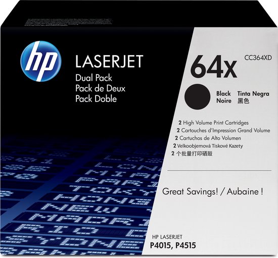 HP - CC364XD - 64XD - Toner zwart