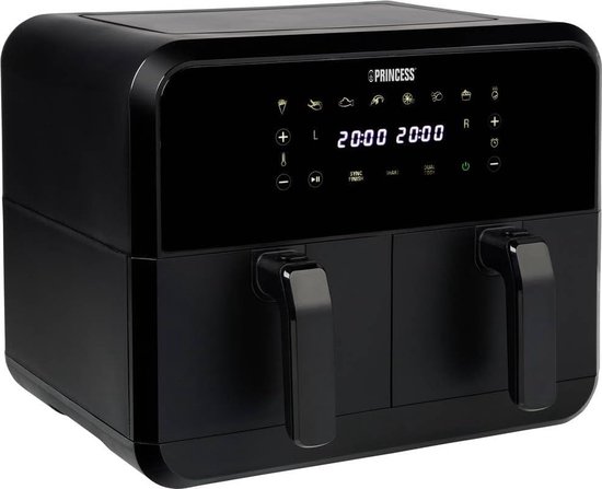Princess - Dubbele friteuse - Met heteluchtfunctie en timer