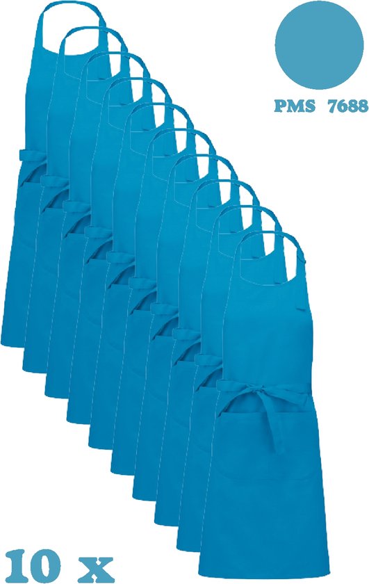 Awesome-Gifts - Horeca schort - Keukenschort - Kookschort - Barbecueschort - onbedrukt - 76 x 90 cm - per 10 stuks - Lagoon