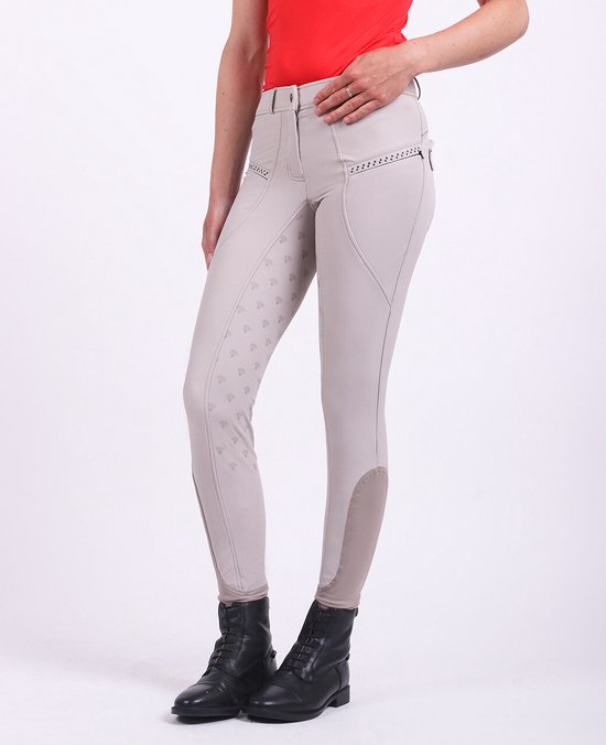 Qhp Rijbroek Eliza Full grip Beige - 34
