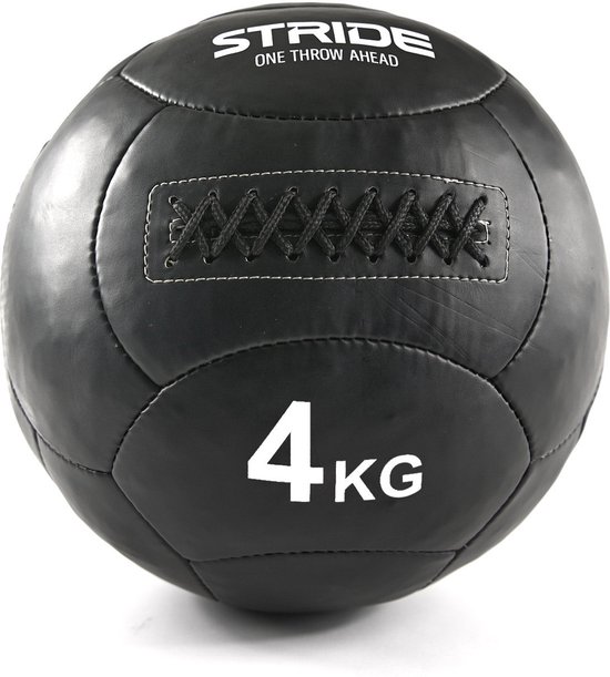 STRIDE Medicijnbal Elite - 4 kg - Fitness Bal - Voor veelzijdige trainingen - Krachttraining, Gym, Crossfit