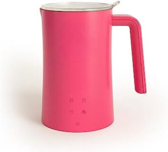 Opschuimer voor Melk - Melkopschuimer Electrisch voor warme of koude melk met touchscreen en 4 standen, 350 ml - Roze