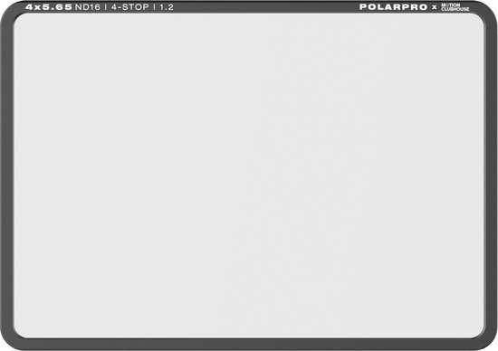 PolarPro - ND16 - 4x5,65 Filter - Volledig Ingekapselde Filters - 4-stops Neutrale Dichtheid - Aluminium Frame - 100% Zichtbare Filteretsen - Vingerafdrukvrije Verwerking - Verbeterde Kleurnauwkeurigheid