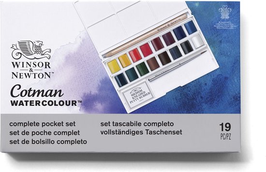 Winsor & Newton Cotman Water Colour Deluxe Sketchers Pocket Box Aquarelset