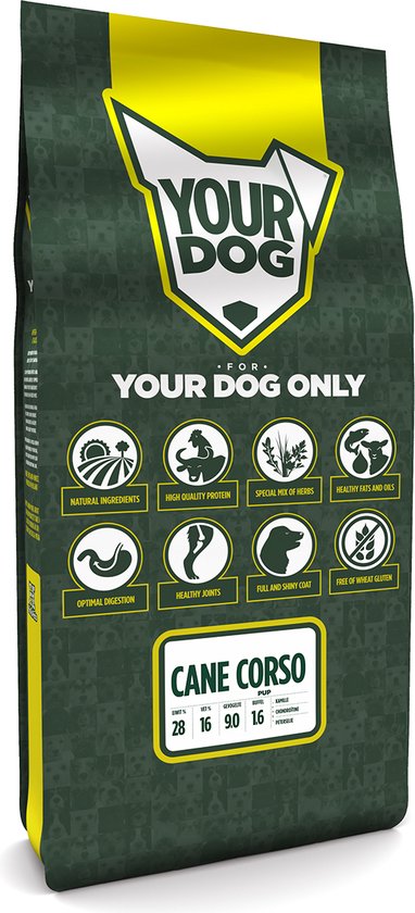 Yourdog Cane corso Rasspecifiek Puppy Hondenvoer 12kg | Hondenbrokken