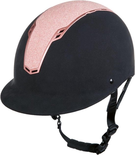 Cap veiligheidshelm Graz zwart rosegoud maat S/M (55-57 cm)