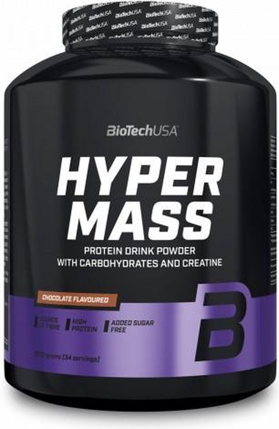 Mass Gainer - Hyper Mass 4000g BiotechUSA - Chocolade 700ml