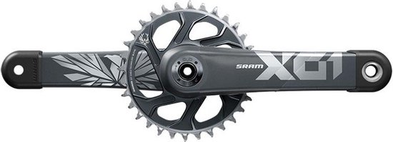 Sram X01 Eagle Dub Direct Gemonteerd Crankstel Zwart 175 mm / 32t