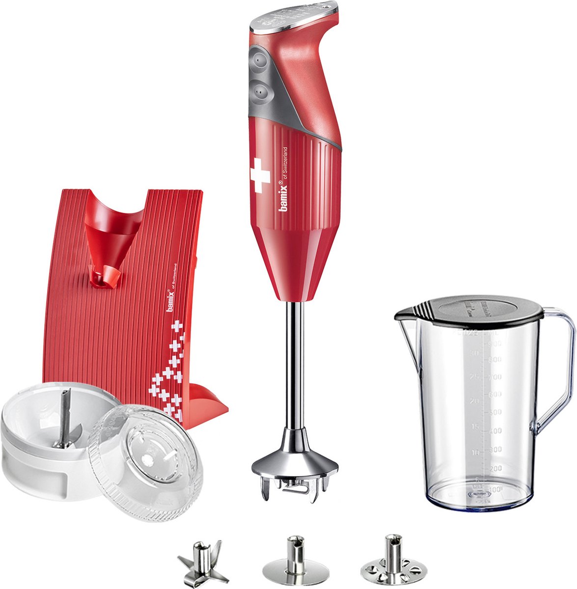 Bamix Staafmixer Swiss Line M200 Red | Mixers | Keuken&Koken - Keukenapparaten | 7610497620785