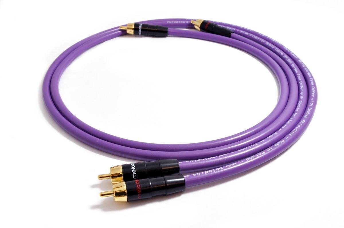Melodika MD2R15 Interconnectkabel 2xRCA-2xRCA 1,5m - Purple | RCA - RCA | Kabels&Adapters - Kabels | 5907609000064