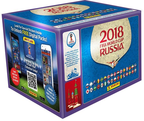 Panini FIFA WK Rusland 2018 Display - 500 Voetbalstickers