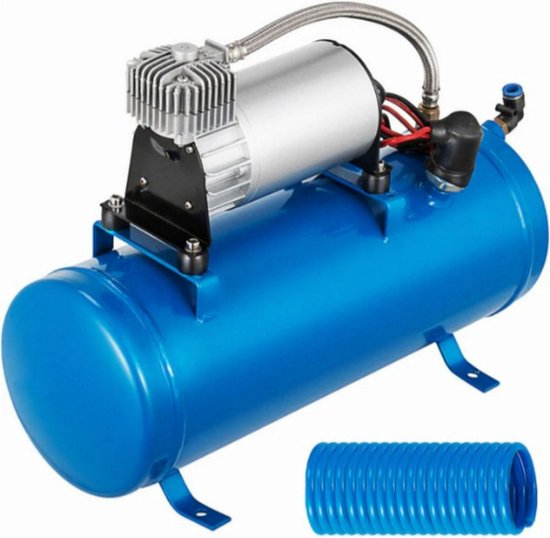 Velox Luchthoorn Met Compressor - 120 / 150 Psi - Luchttoeter - Auto Toeter - Toeter - Claxon - 12V - Toeter Voor Auto Vrachtwagen Boot Camper - Auto Accessoires - Complete Set