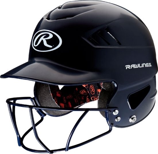 Rawlings RCFHFG Coolflo Adult Helmet w/Mask Color Navy