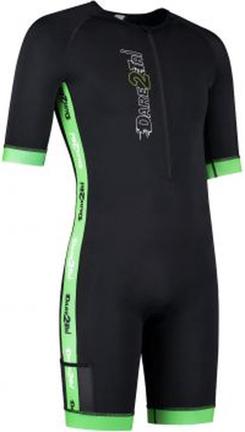 Coldmax SS tri-suit heren zwart-groen S