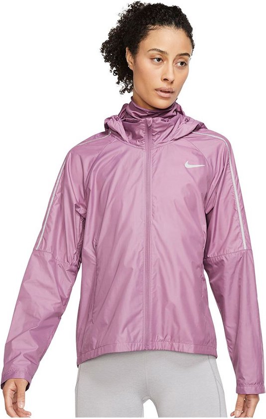 Nike Shield Jasje Dames - Light Bordeaux / Reflective Silv - L