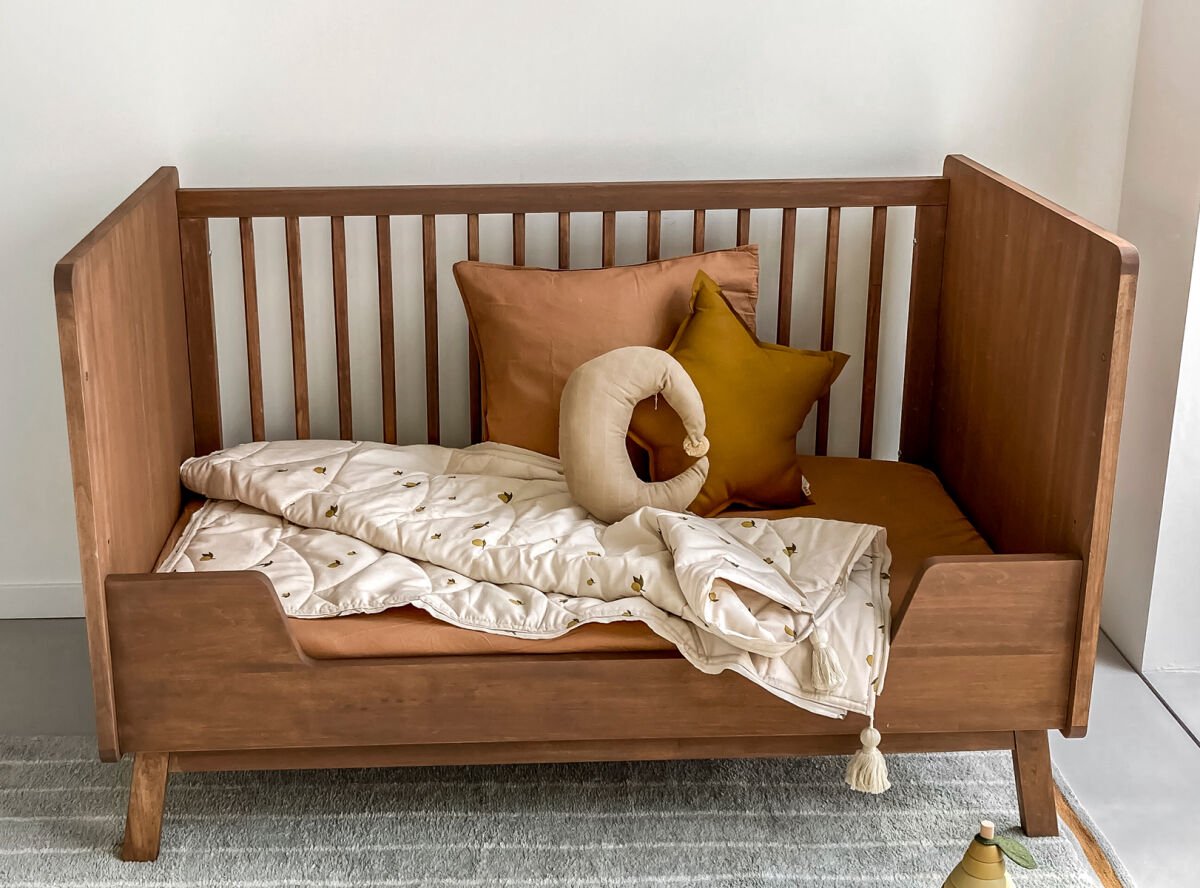 Bopita Senna bedbank 70x140 - Rose Wood