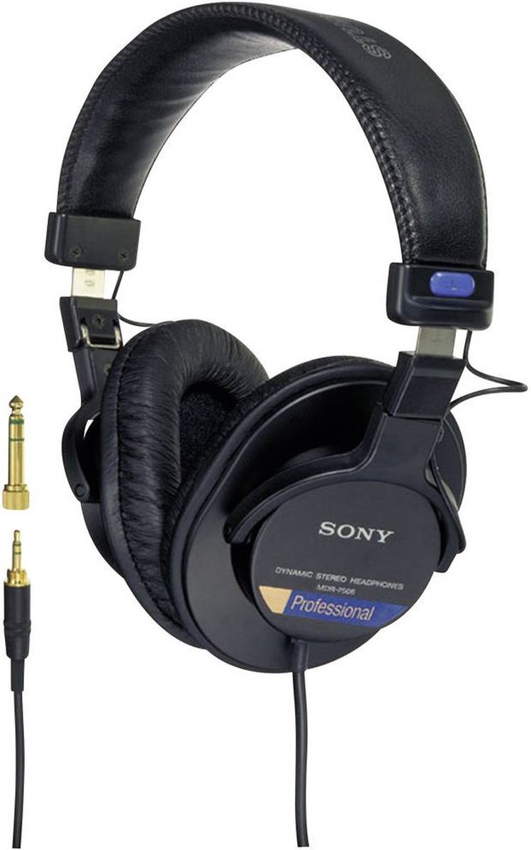 Sony MDR-7506 Studio Over Ear koptelefoon Zwart