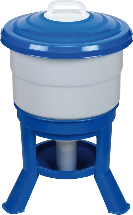 Gaun Imperial drinktoren – Pluimvee drinktoren op pootjes met afsluitbare deksel – Drinkbak voor pluimvee – 40 Liter – Blauw