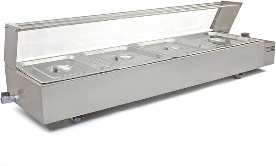 KuKoo 4 Chafing Dish Au Bain Marie Warmhoud Schalen