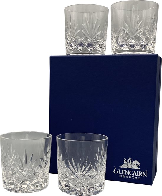 Zeer exclusieve Glencairn SKYE Geschenkset 4x Whiskyglas - Kristal 24% loodkristal - Made in Scotland