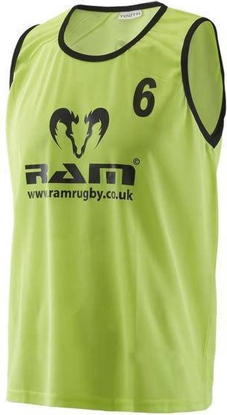 Training Hesjes - Genummerd - met draagtas - Geel - L - 15 stuks