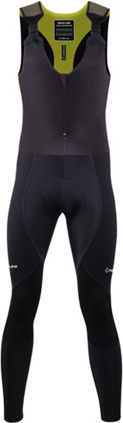 Nalini - Heren - Fietsbroek lang met Bretels - Winter Fietsbroek met Zeem - Thermo Wielrenbroek - Zwart - NEW ERGO XWARM BIB TIGHT - XS