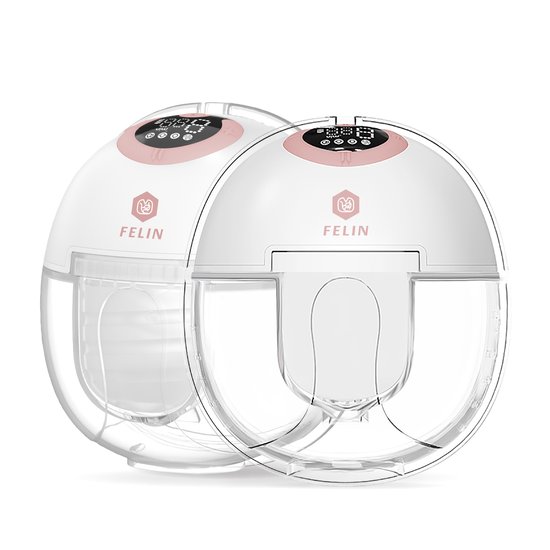 Felin Handsfree Borstkolf - Elektrische Draadloze Borstkolf - Inclusief 30 Moedermelk Bewaarzakjes, 3 Maten Borstschildverkleiners & E-Book - PRO versie