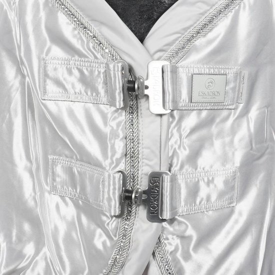 Eskadron Fleecedeken Satin Show Platinum 22 Pearlgrey - L - Zweetdeken