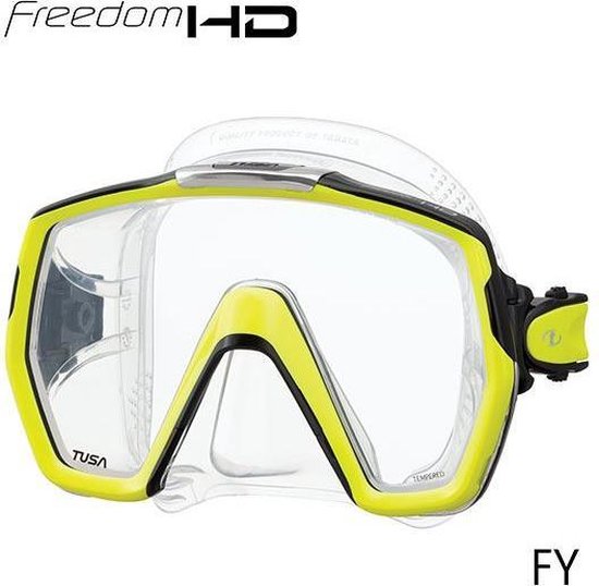 TUSA Snorkelmasker Duikbril Freedom HD M1001 -FY - transparant/geek