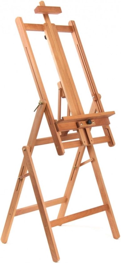 MUSEO Schildersezel Barcelona H-Frame - Ezel - Atelierezel - Schildersezel voor volwassenen - Verstelbaar