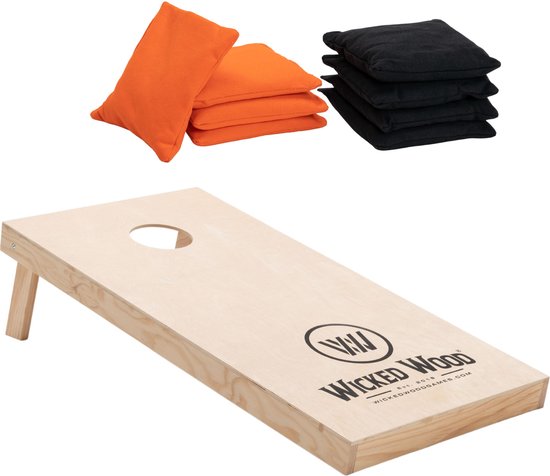 Cornhole Starting Kit - Officiële afmeting 120x60cm - 1x Board / 2x4 Bags