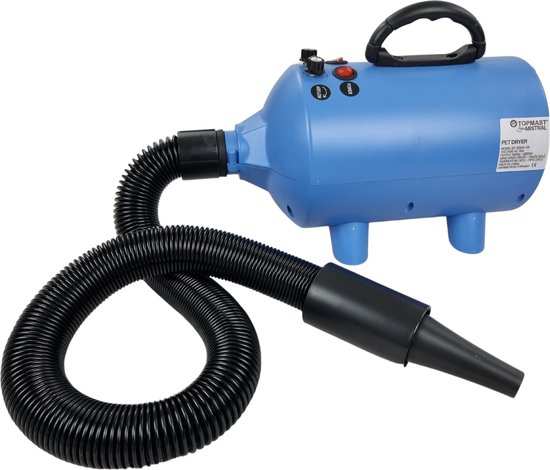 Topmast Mistral 2.0 Waterblazer - 2400 Watt Power - Lichtblauw - Hondenfohn - Waterblazer voor Honden - Labradoodle - Australian Shepherd - Labrador - Puppy - newfoundlander - Berner sennen - Cobber - AANBIEDING