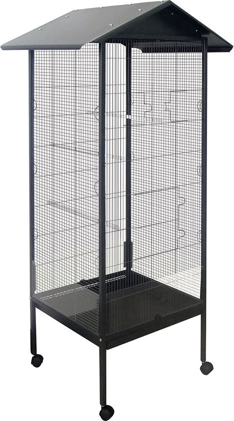 Duvo+ Voliere Veronica - Grijs - 55 x 55 x 161cm