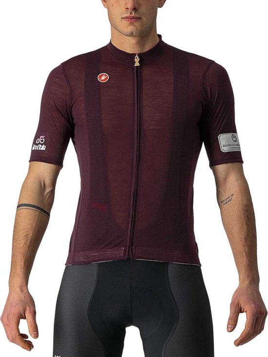 Castelli Giro d'Italia Fietsshirt korte mouwen Roze Heren - MONTALCINO JERSEY ROSSO MONTALCINO - M