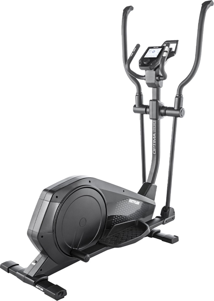Crosstrainer - Kettler Optima 200 - 10 trainingsprogramma's - Hartslagfunctie - Bluetooth - Zwart