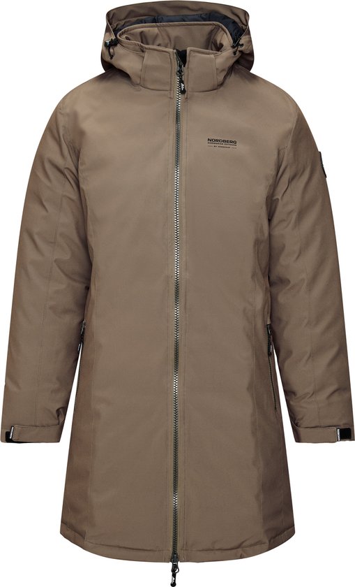 Nordberg Helga - Lange Winterjas - Dames - Sand - Maat XL