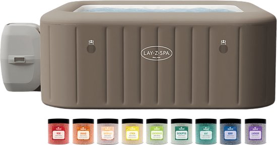 Bestway Lay-Z-Spa Palma HydroJet Pro + Aquatural Set Aroma Crystals 9 x 350 gram