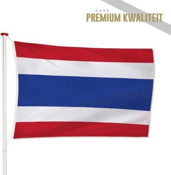 Thaise Vlag Thailand 200x300cm - Kwaliteitsvlag - Geschikt voor buiten