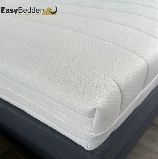 EasyBedden®  60x120 Kindermatras - 17 cm dik | Koudschuim Hybride Schuim - Luxe Tijk - 100 % Veilig - ACTIE !!!